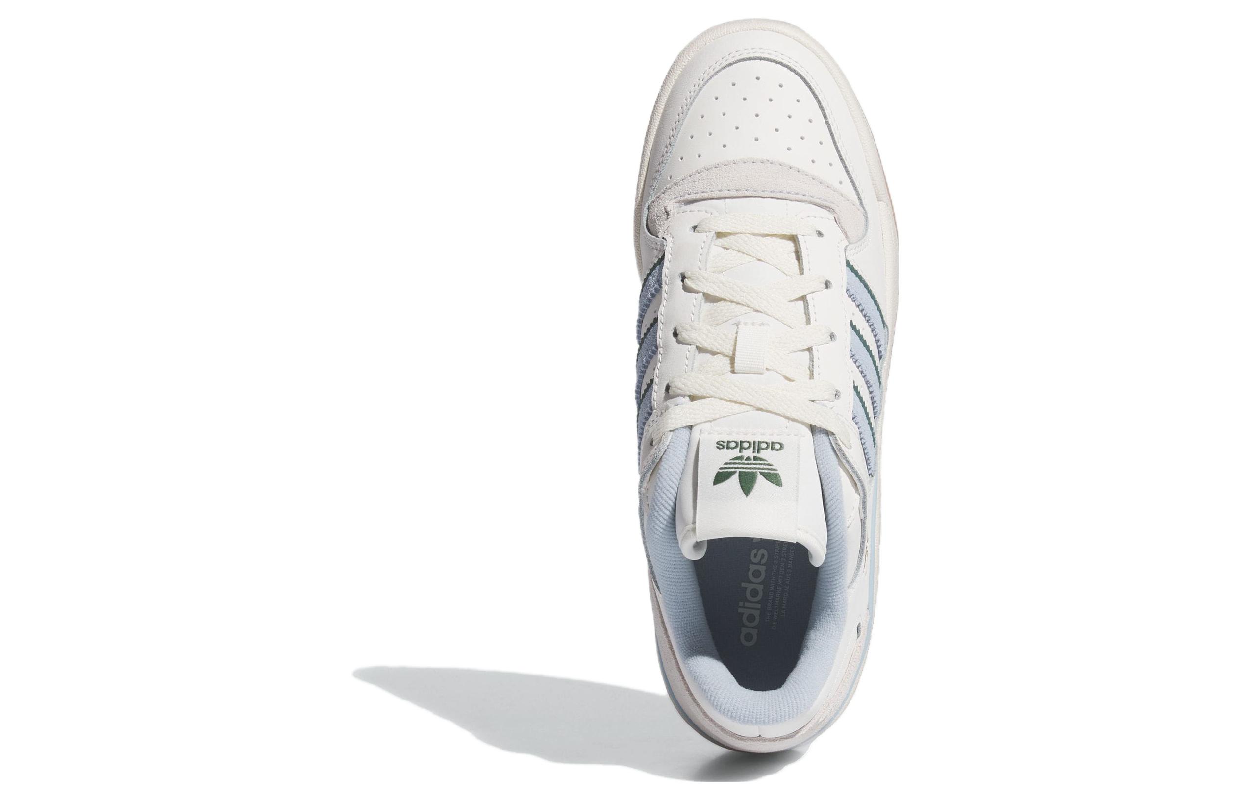 Adidas Originals Adidas Forum Low CL White Wonder Blue женские в цвете белый/светло-серый/синий, цвет White/Light Gray/Blue — фото 4