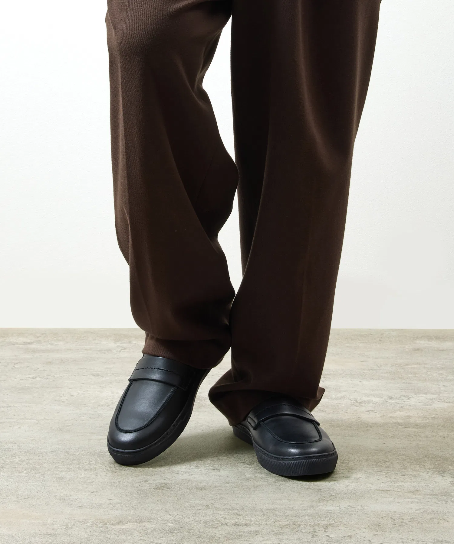 Мужские лоферы And A Ex. LOAFERS из хромированной кожи — фото 2