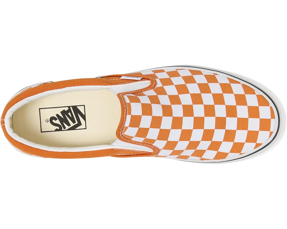 Лоферы Vans Classic Slip-On Checkerboard, цвет Color Theory Checkerboard Marmalade — фото 2