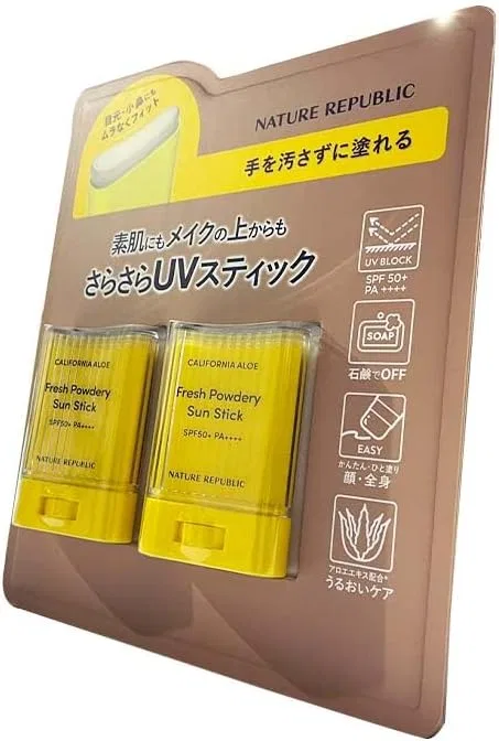 Солнцезащитный стик SPF 50 Haarlosy Nature Republic 24 г