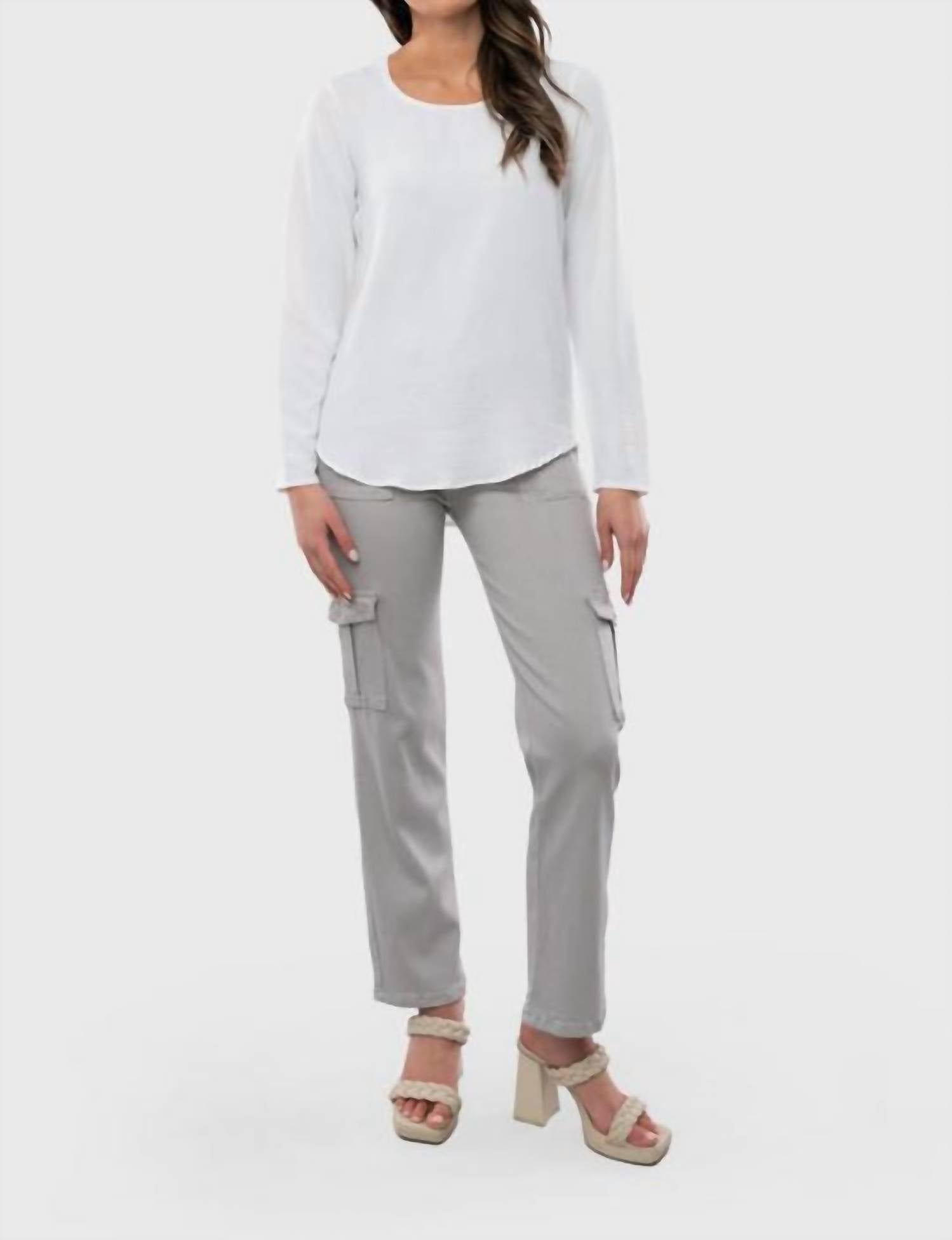 

Джинсы Twill Stretch Cargo In Silver Lining Heart of Pine