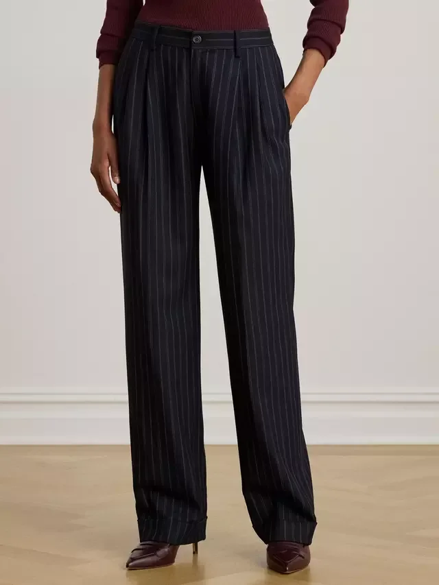 Брюки с высокой посадкой Ivelisse с плоским передним краем, классического кроя Ralph Lauren
