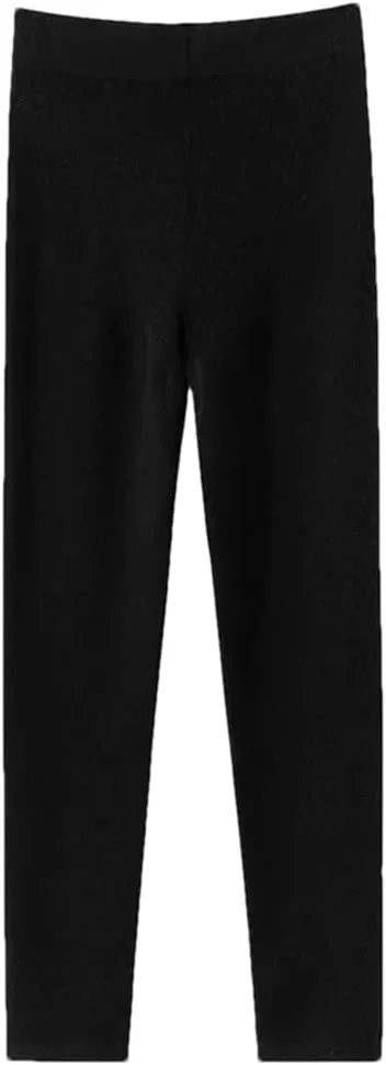 

Женские термолеггинсы из 100% кашемира с высокой талией