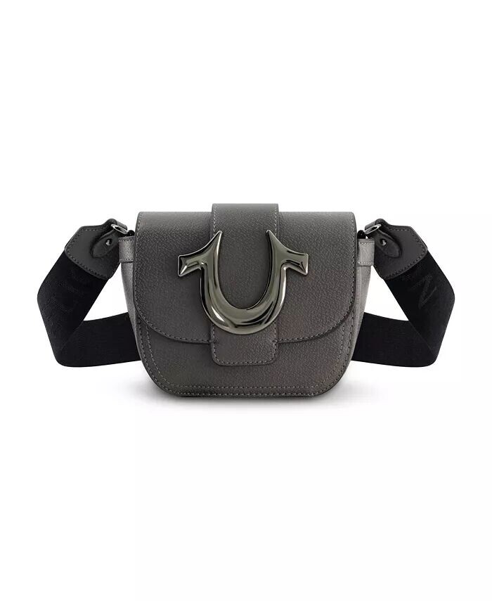 

Мини-сумка-клапан через плечо True Religion, серый