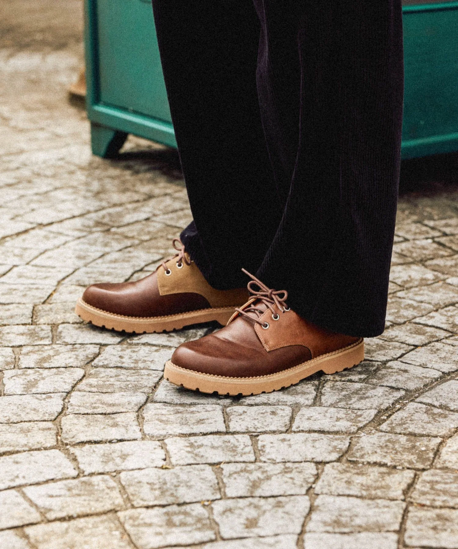 Мужские кеды из искусственной кожи NEW PLAIN TOE SHOES niko and... мока