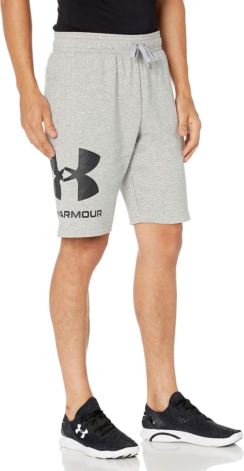 

Шорты мужские Under Armour Rival Fleece Big Logo, Mod Gray Light Heather (011)/Black