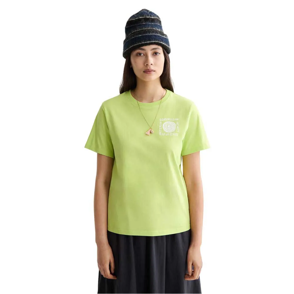 

Футболка с коротким рукавом Scotch & Soda Regular Fit Chest Artwork, зеленый