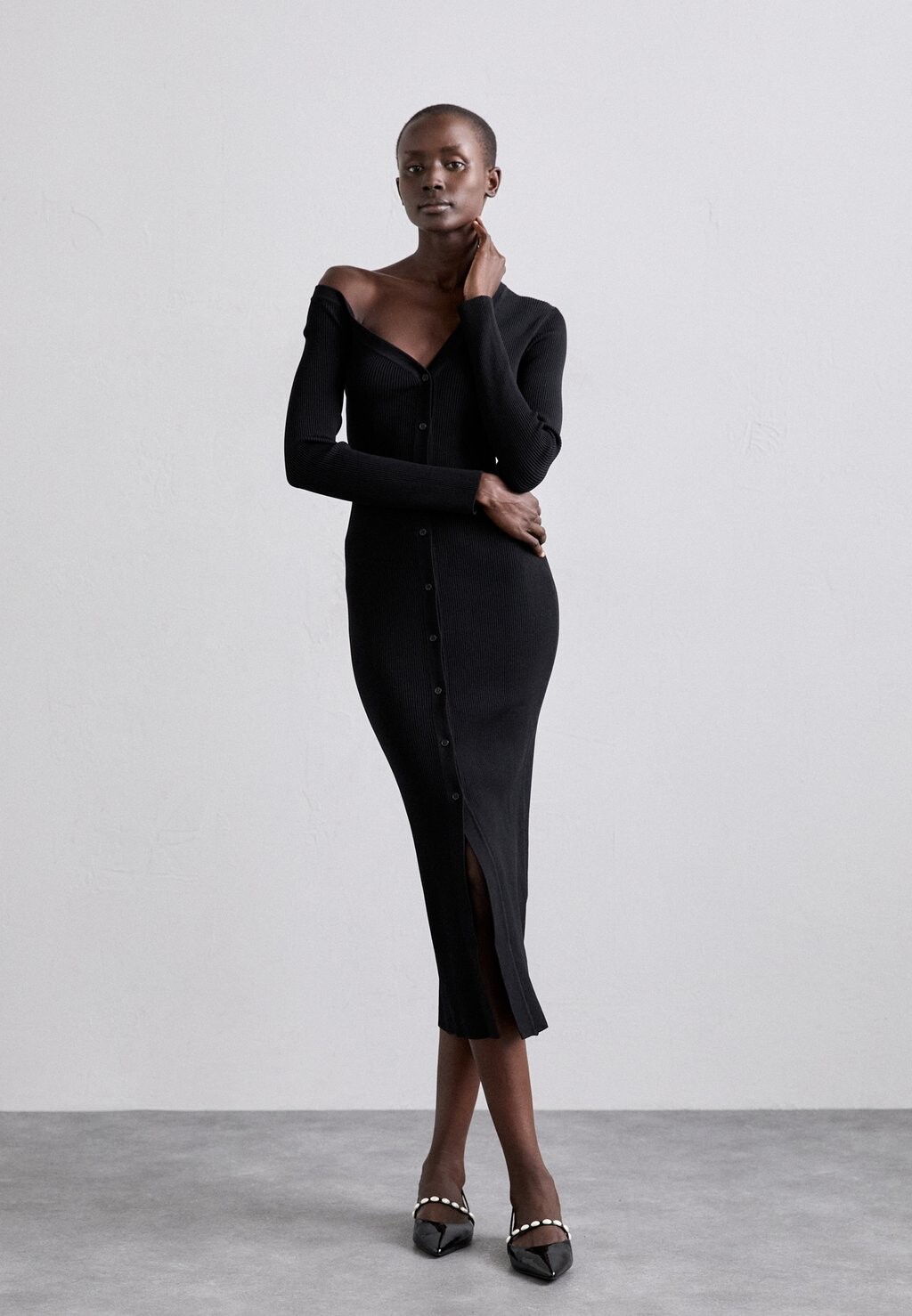 

Платье-джемпер CRAFTSMAN DRESS STAUD, черный