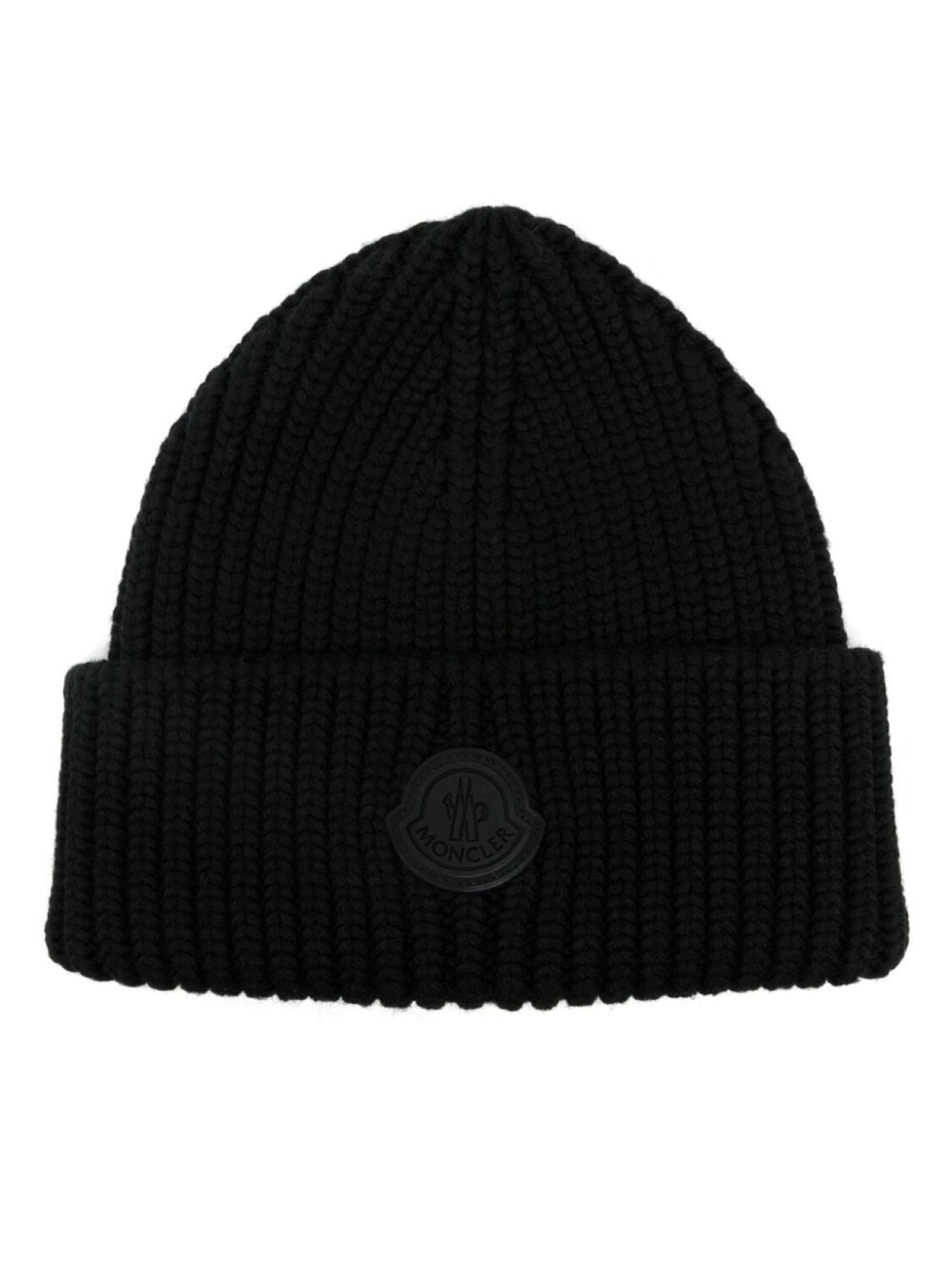 

Moncler шапка бини с логотипом, черный