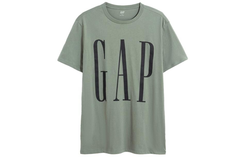 

Футболка унисекс шалфейно-зеленый Gap, зеленый