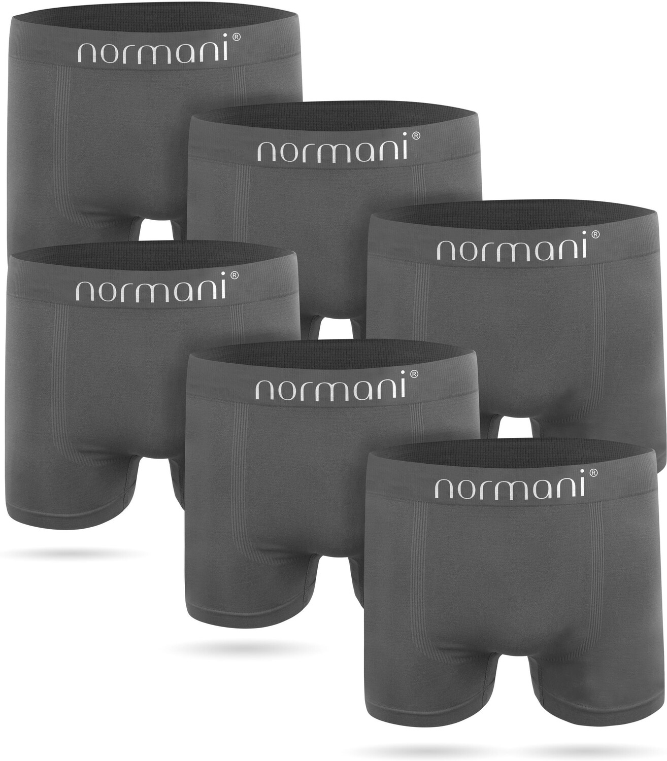 

Боксеры normani 6 Stück Mikrofaser-Boxershorts für Herren aus Nylon, серый