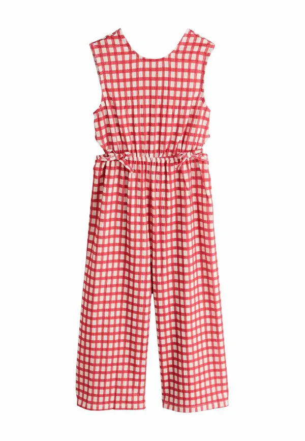 Комбинезон прямого кроя из жатой ткани Next, Red Ecru Gingham — фото 4