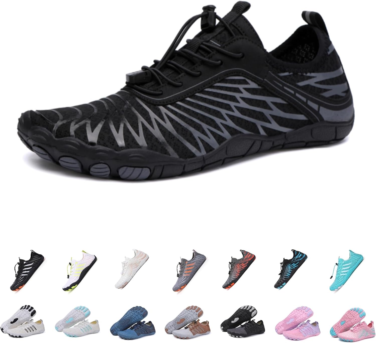 

Кроссовки для походов для женщин, новые походные кроссовки для мужчин и женщин, нескользящая обувь для трейла, обувь для походов, дышащая с широким носком Kaeril, черный