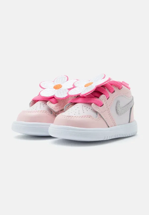 Кроссовки высокие Jordan 1 SE, розовое свечение/светло-аква/розовый цветение/гипер оранж/парус — фото 4