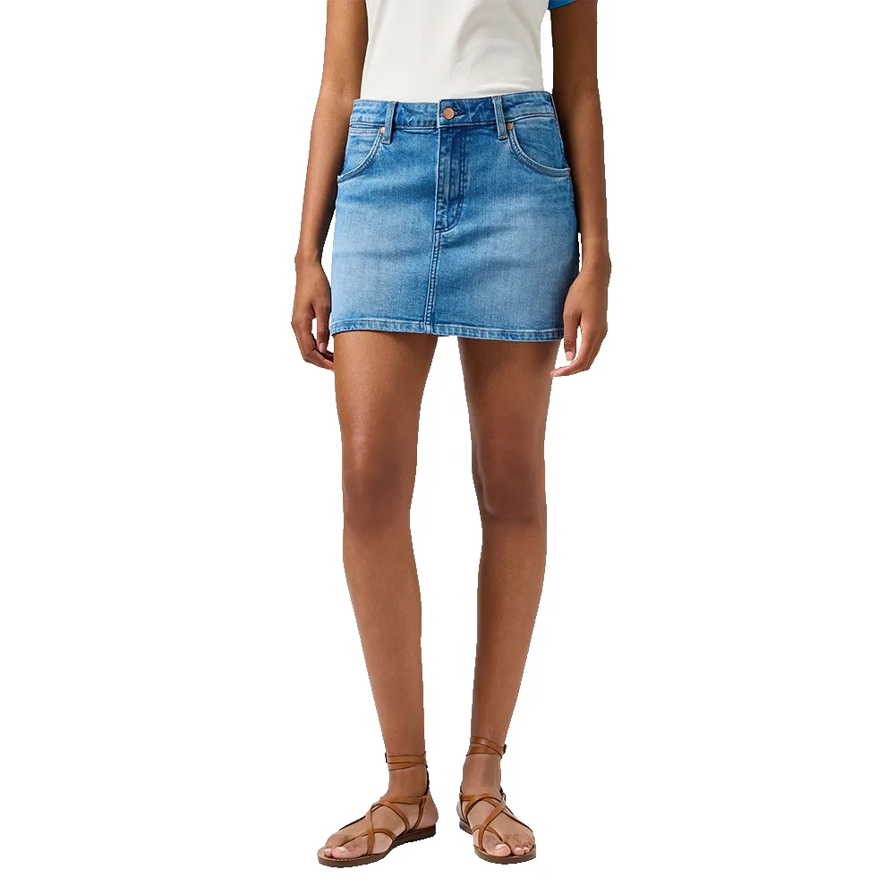 

Юбка Wrangler Mini denim skirt, синий