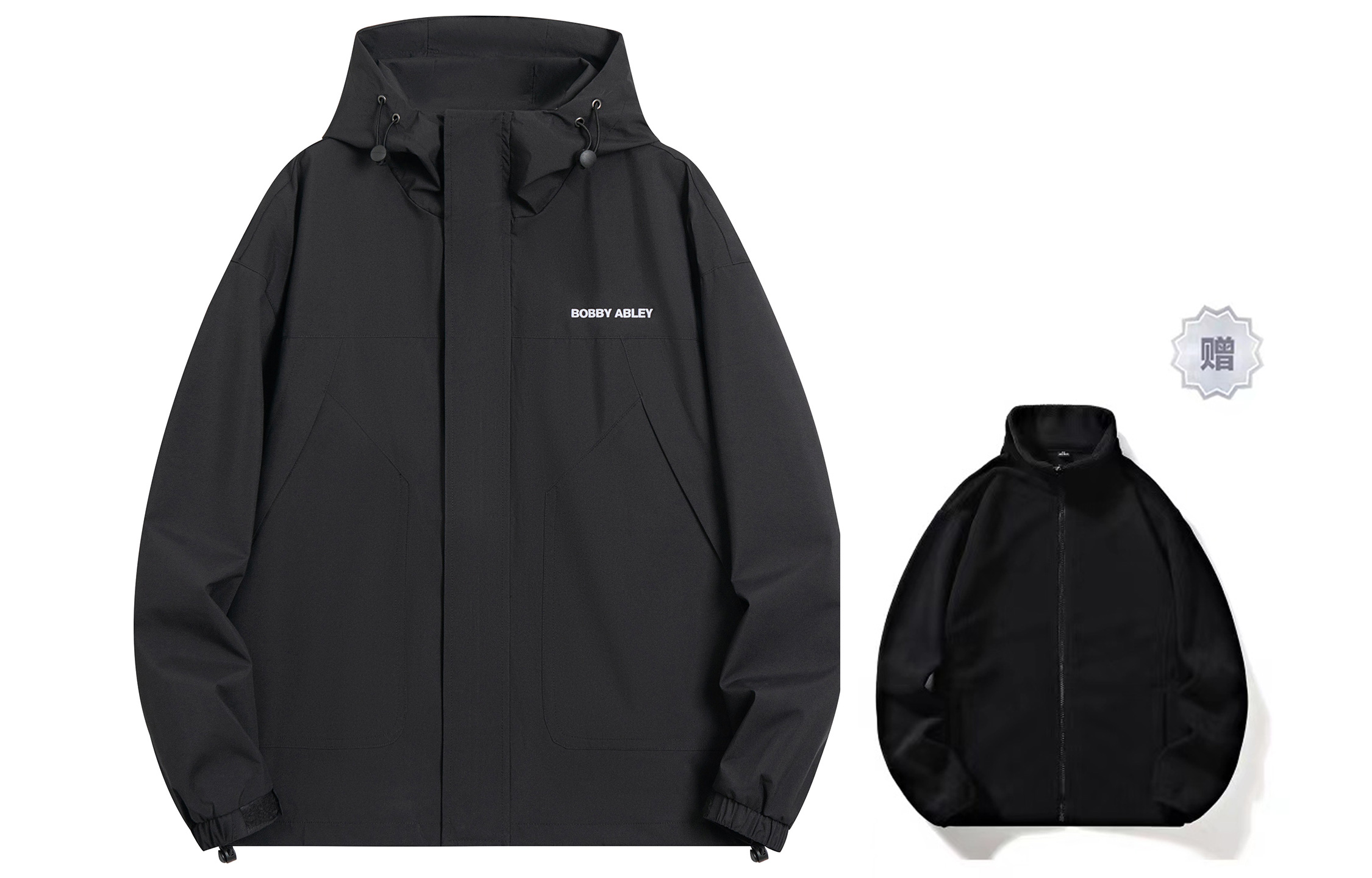 

BOBBY ABLEY Куртка Unisex, Black (Comes with Fleece-Lined Liner Black)