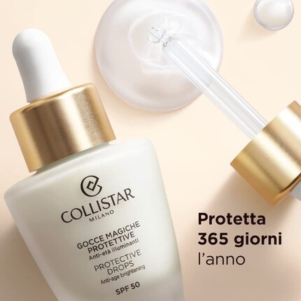 Gocce Magiche Защитное антивозрастное осветляющее средство SPF 50 30 мл, Collistar — фото 3