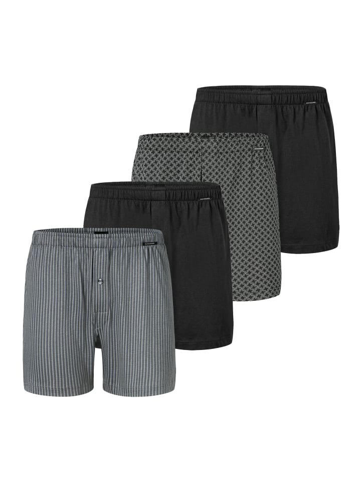 

Трусы боксеры Schiesser, цвет grau/schwarz