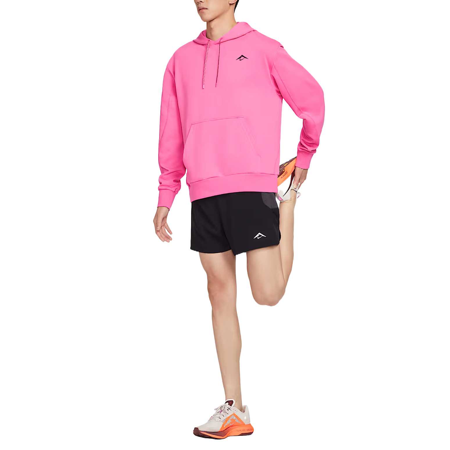 Nike Толстовка Dri Fit мужская нежно-фиолетовый розовый/black — фото 4