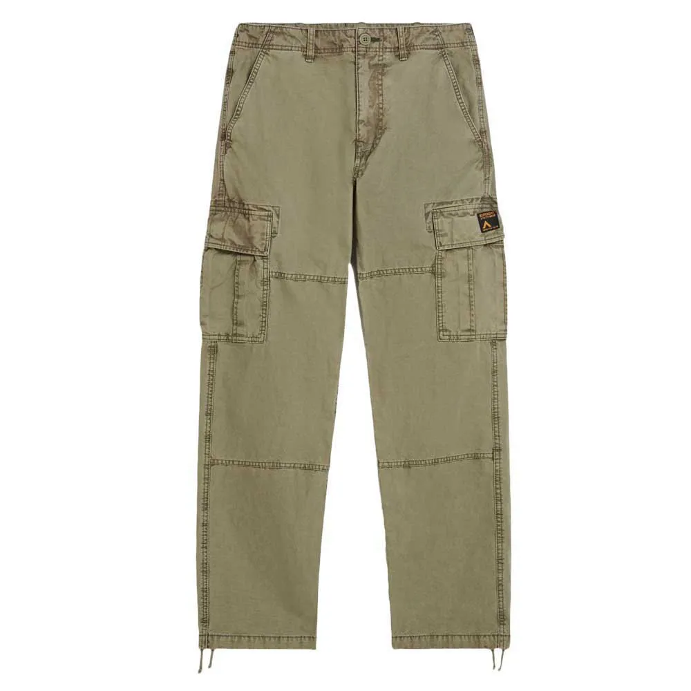 

Брюки карго Superdry Baggy Regular Waist, коричневый