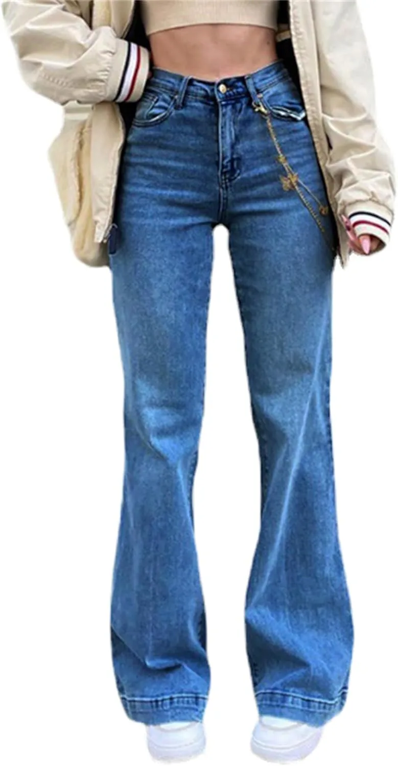 

Женские джинсы Wide Leg High Waist в стиле Boyfriend ZH8FCHAN