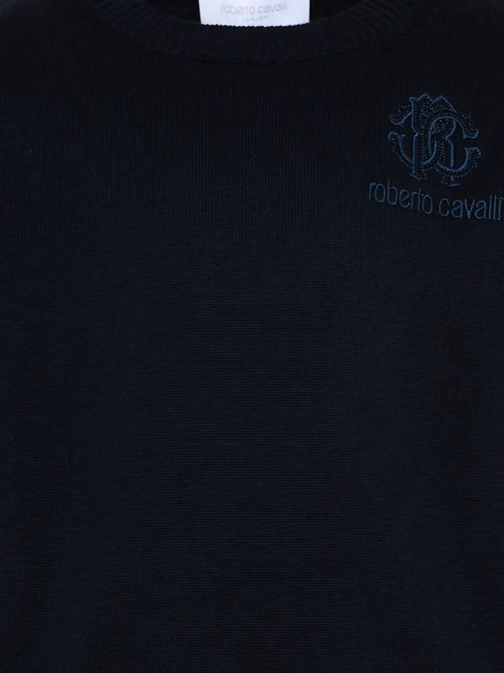 Толстовка с вышитыми пуговицами Roberto Cavalli Junior, синий — фото 3