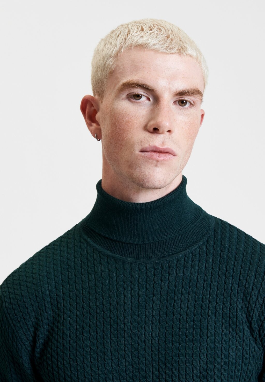 

Джемпер CABLE TURTLENECK Gianni Lupo, темно-зеленый