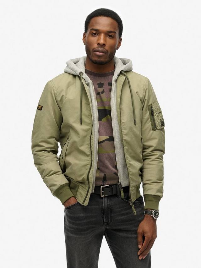 

Военная куртка-бомбер MA1 Superdry, Washed Olive Green