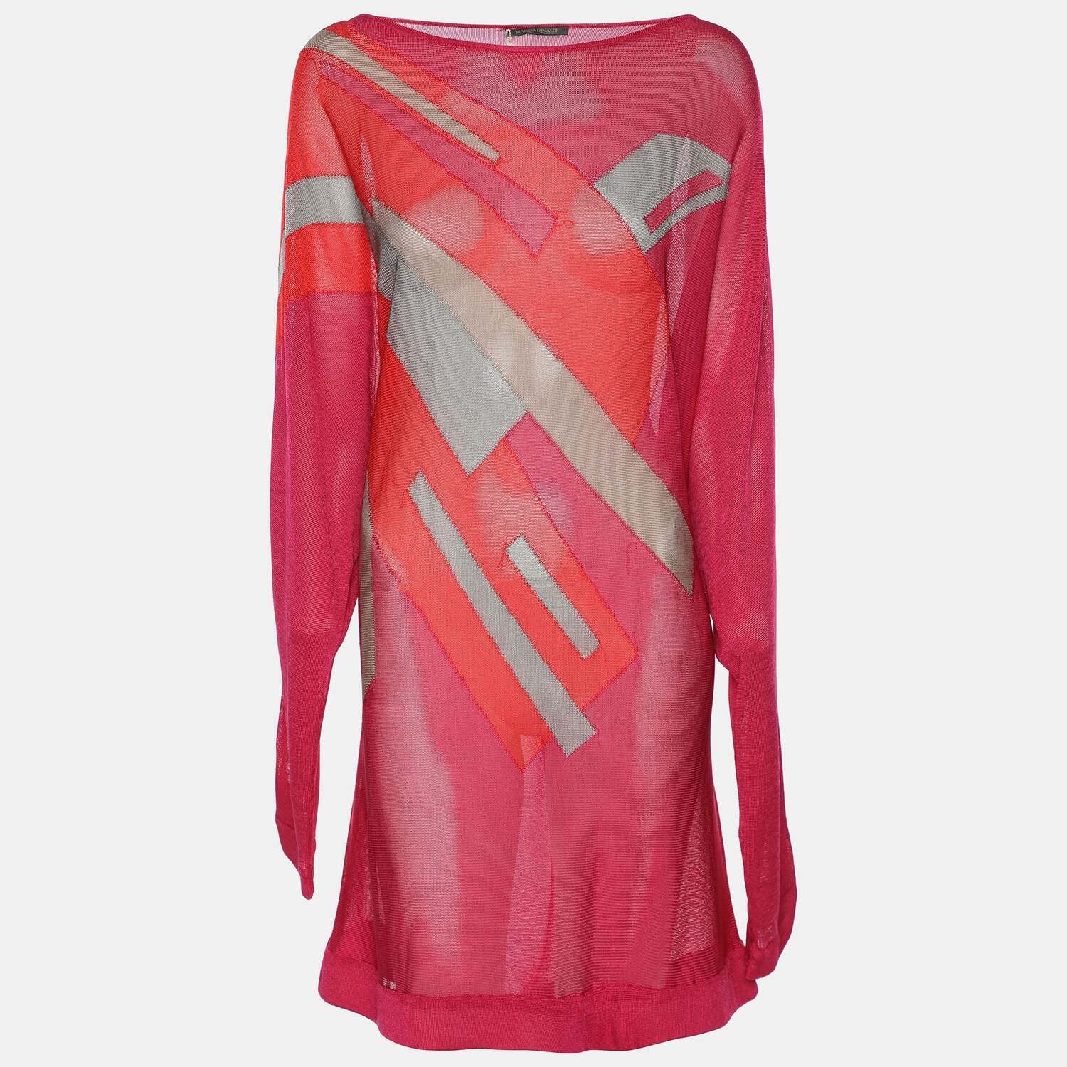 

Вязаный свитер с длинными рукавами от Marina Rinaldi, разноцветный