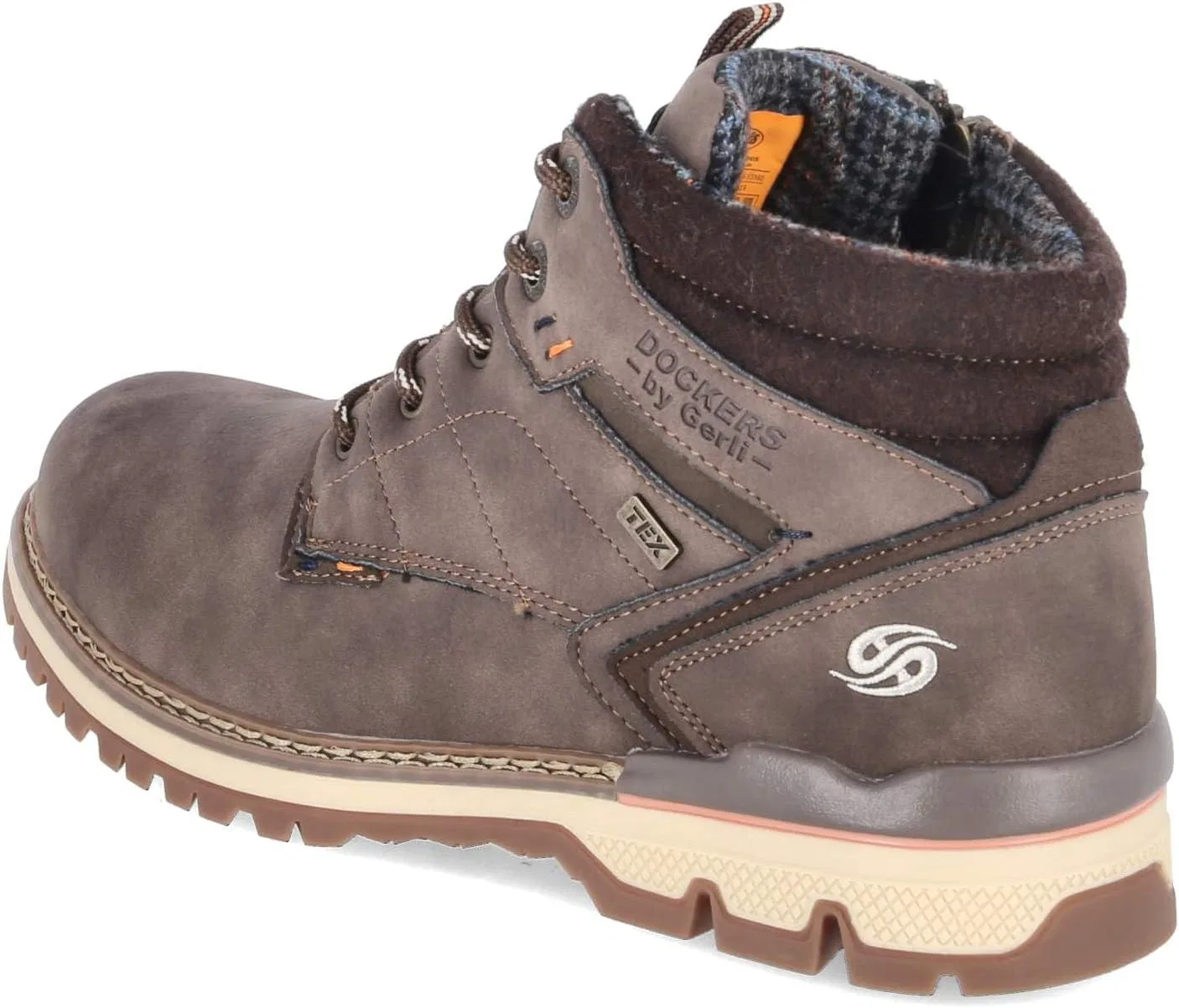 Ботинки Dockers by Gerli 53TA003-630-380 на шнуровке, синтетические, мужские, коричневые — фото 3
