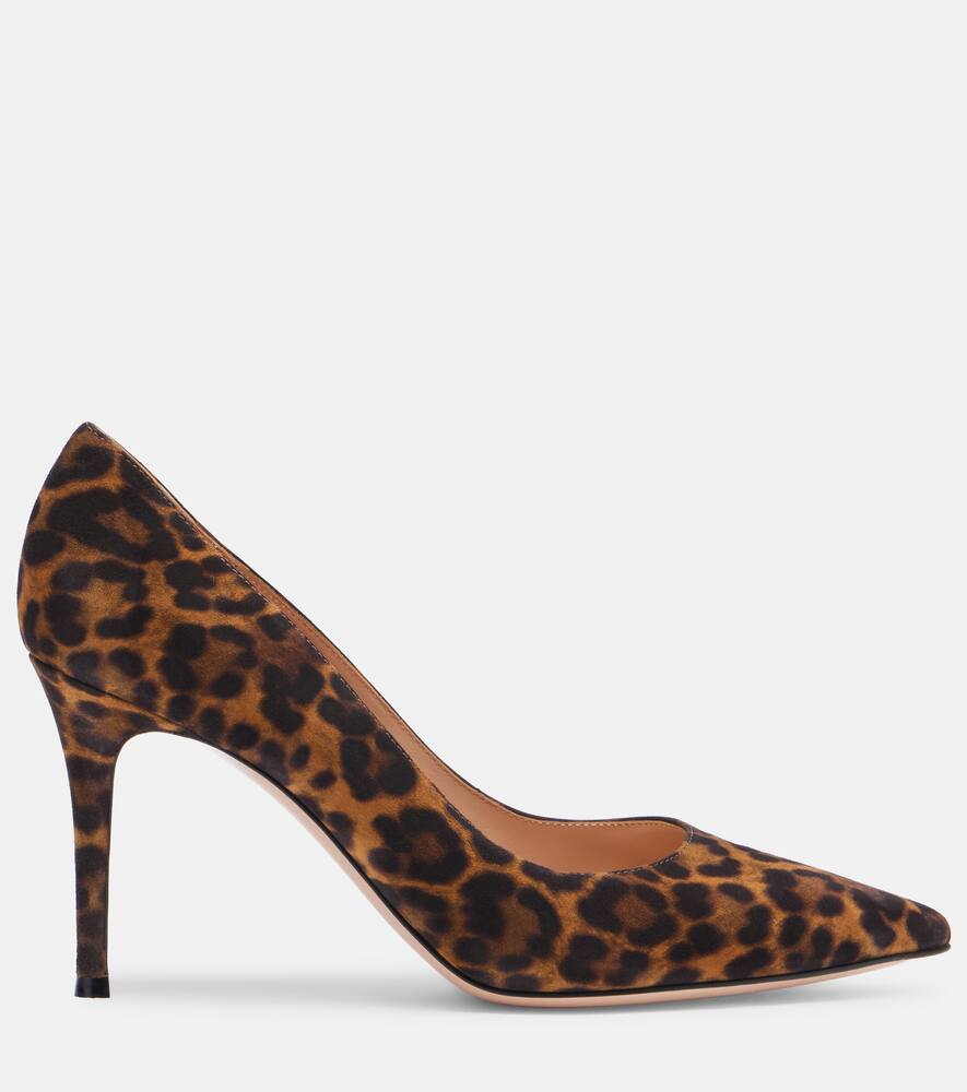 Туфли Gianvito 85 из леопардовой замши Gianvito Rossi, Almond Leopard Print — фото 4