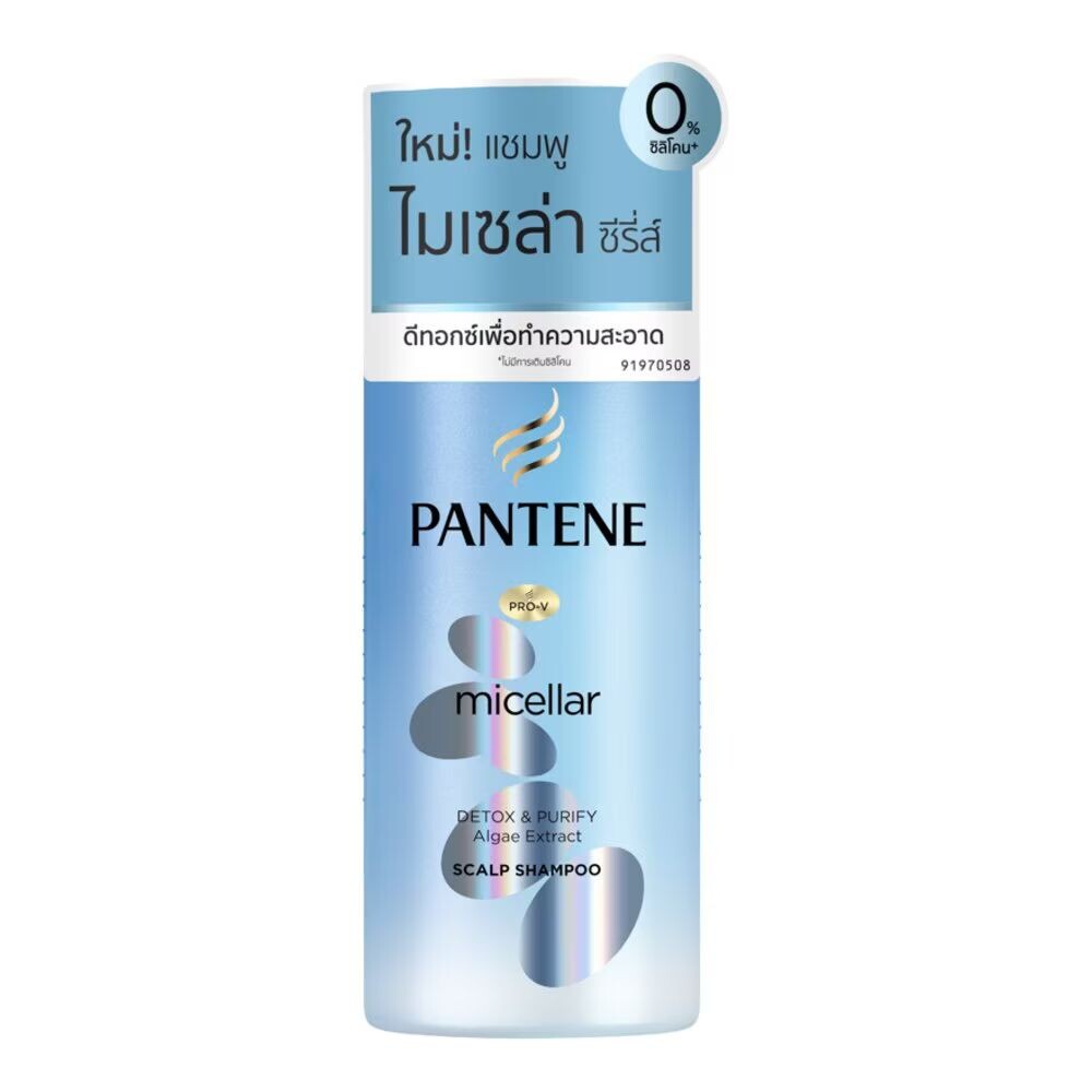 

Pantene Pro-V Мицеллярный шампунь Detox Purify Algae Extract для кожи головы 300 мл, Blue