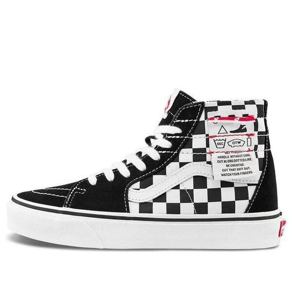 

Кроссовки sk8-hi checkered 'black white' Vans, черный