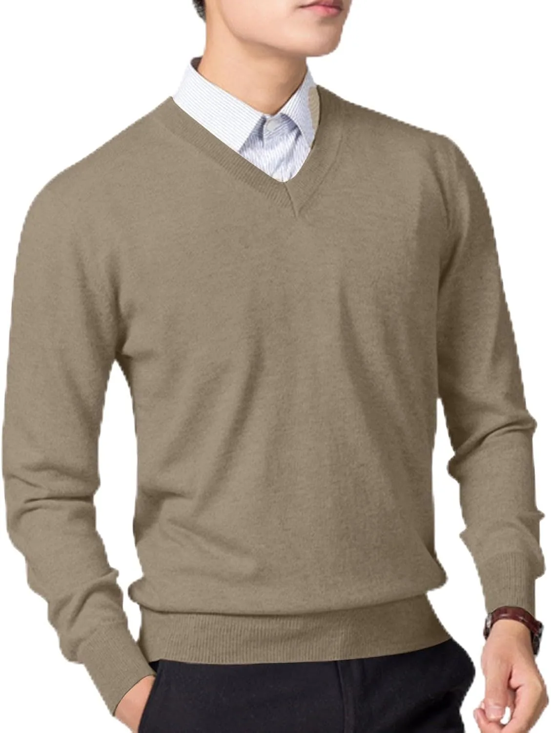 

Толстовка с круглым вырезом для мужчин, легкая, с длинными рукавами