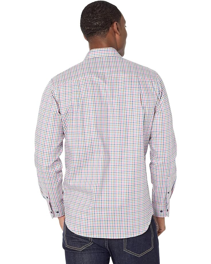 

Рубашка David Donahue Fusion Shirt, цвет Pink/Chocolate