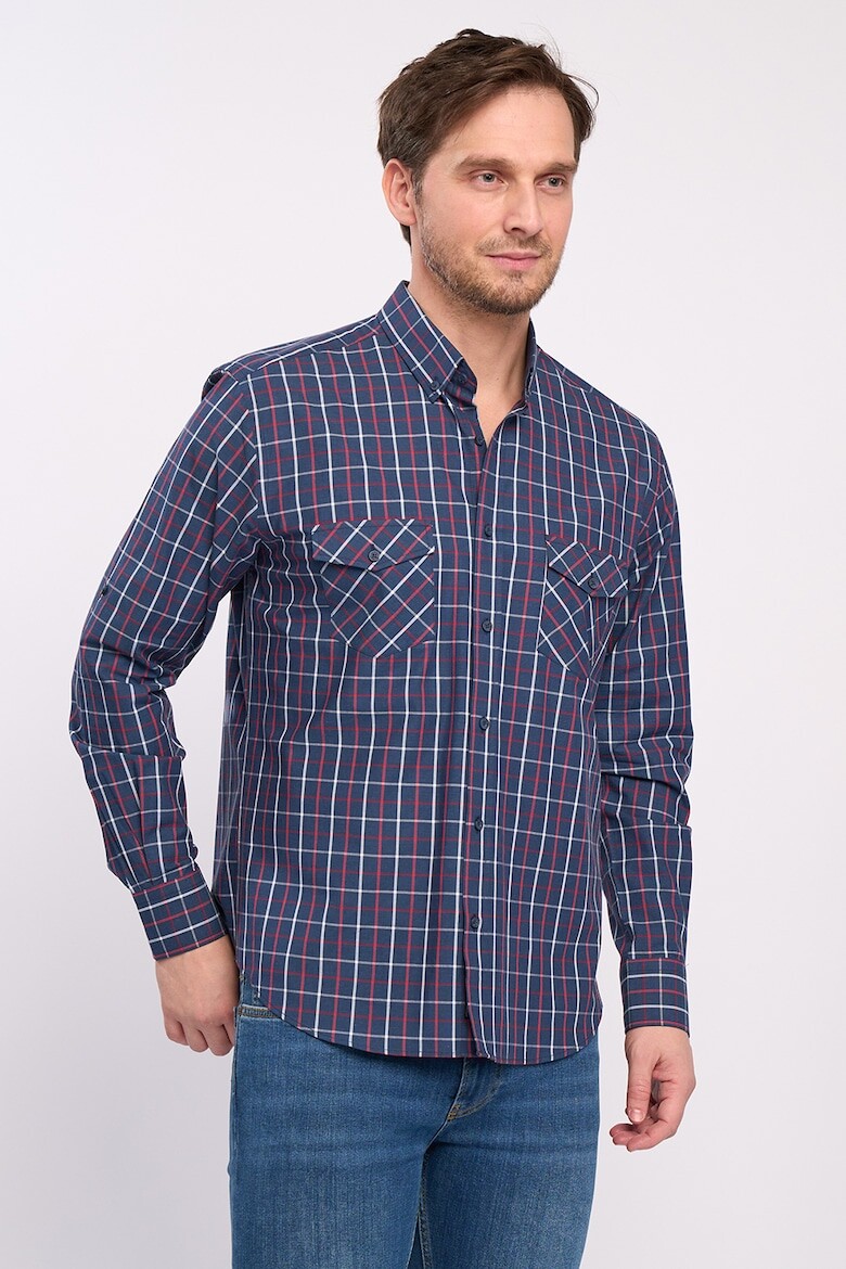 

Рубашка в клетку с карманами с клапанами Lee Cooper, красный