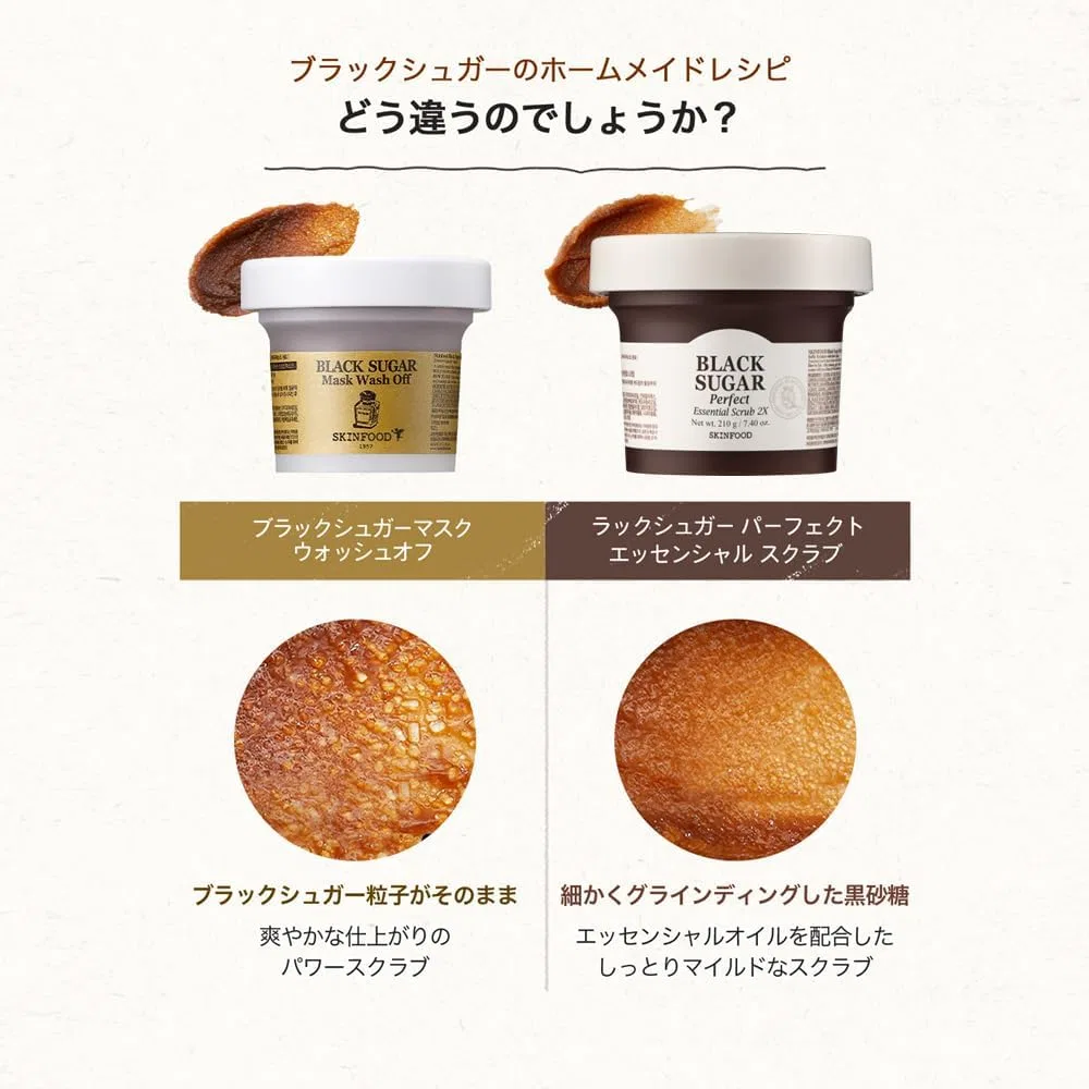 Маска-скраб для лица Skin Food Black Sugar Mask Wash 100 г — фото 2