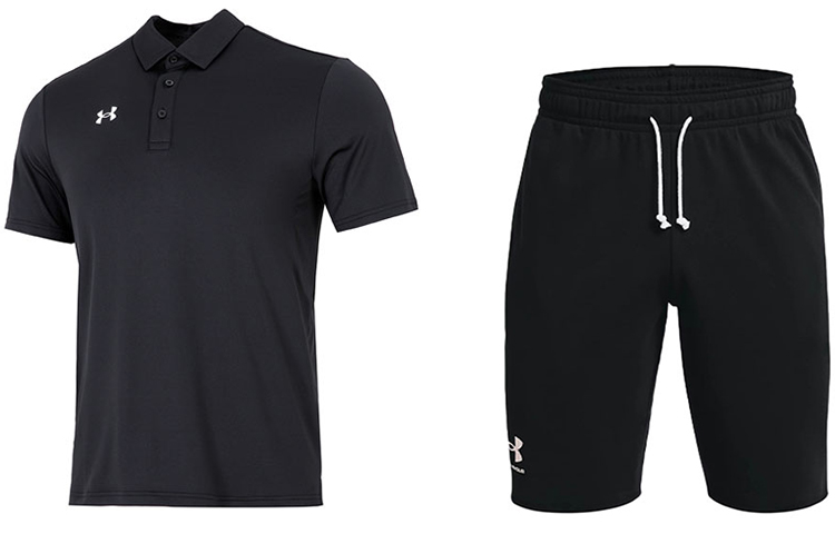 

Мужская повседневная спортивная одежда Under Armour, цвет Black and Black