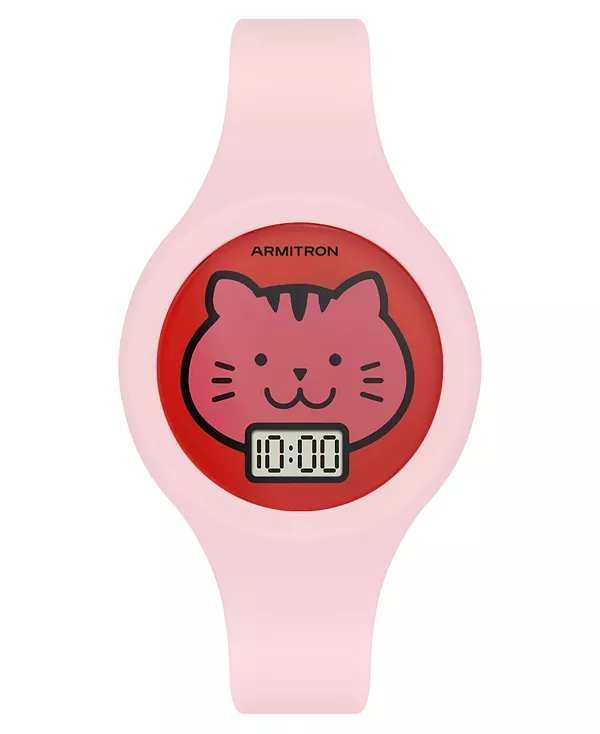 

Детские кварцевые часы Happy Pals из розового силикона, 30 мм Armitron, pink