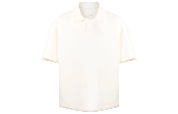 

Рубашка поло мужская Off White Maison Margiela, кремовый