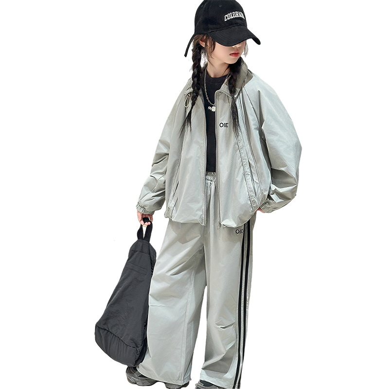 

Повседневная спортивная одежда для детей на весну и осень Disney, серо-голубой