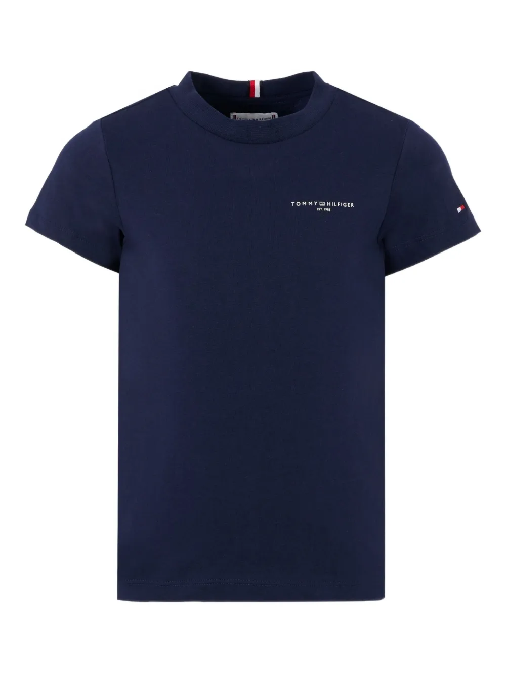 

Футболка с короткими рукавами и вышитым логотипом Tommy Hilfiger Junior, синий