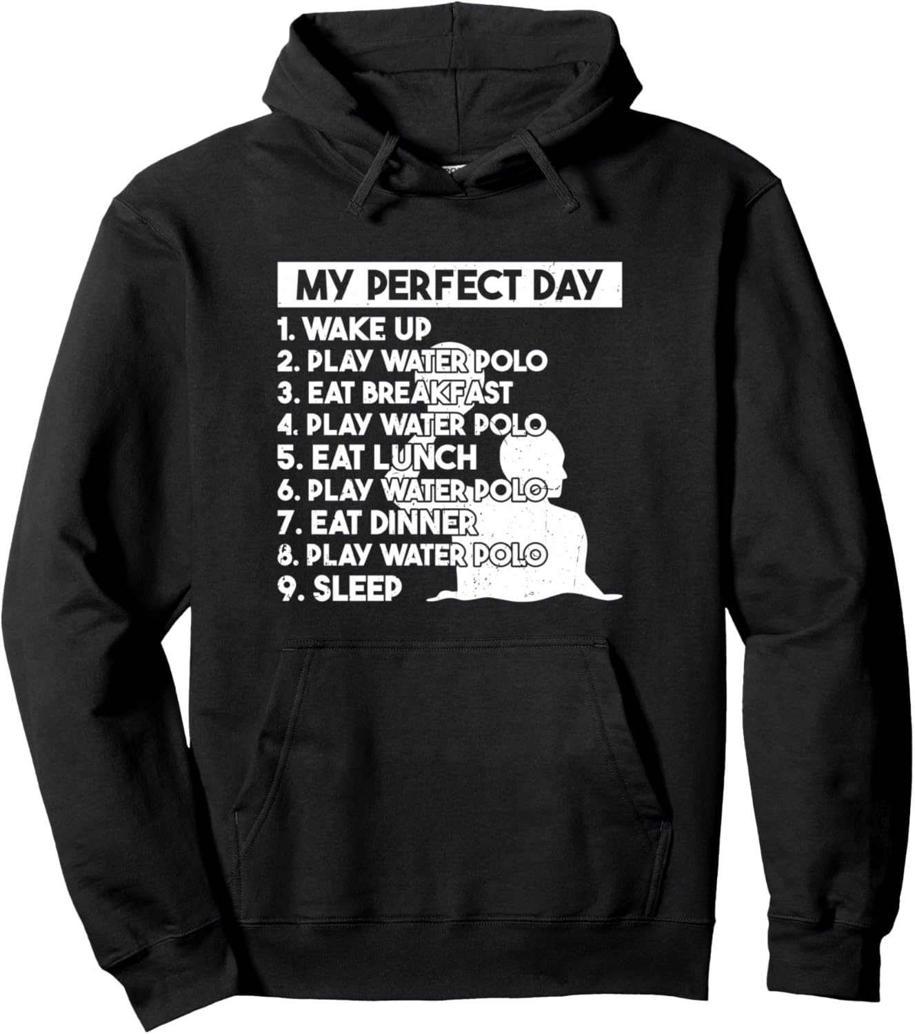 

Мой идеальный день в водном поло. План дня для игры в водное поло. Худи Waterpolo Game Waterpolo Lover, черный