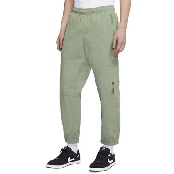 Брюки sb logo embroidered skateboard woven sports pants green Nike, зеленый — фото 4