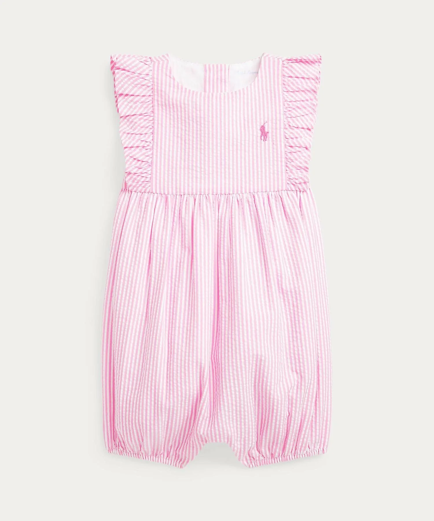 Детский полосатый комбинезон-футляр из жатой ткани Polo Ralph Lauren, 999 Multicolor