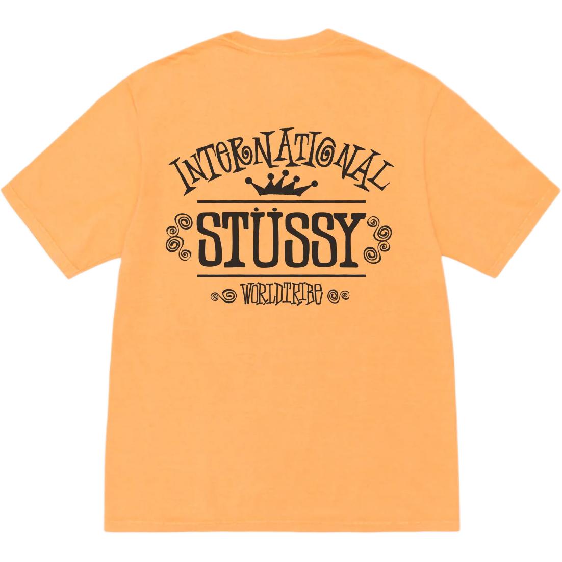 Футболка Stussy с пигментной окраской, черная — фото 4