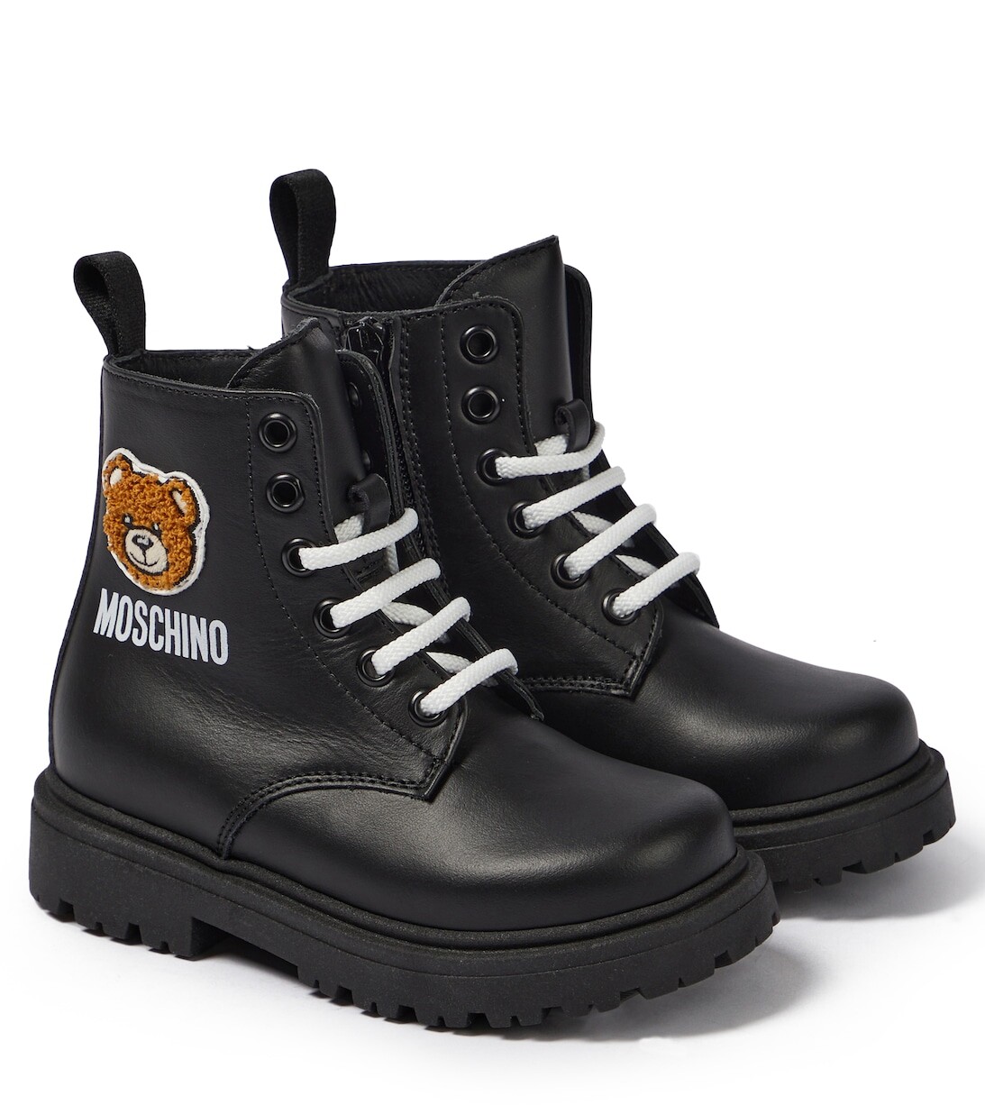 

Ботинки Teddy на шнуровке Moschino, черный