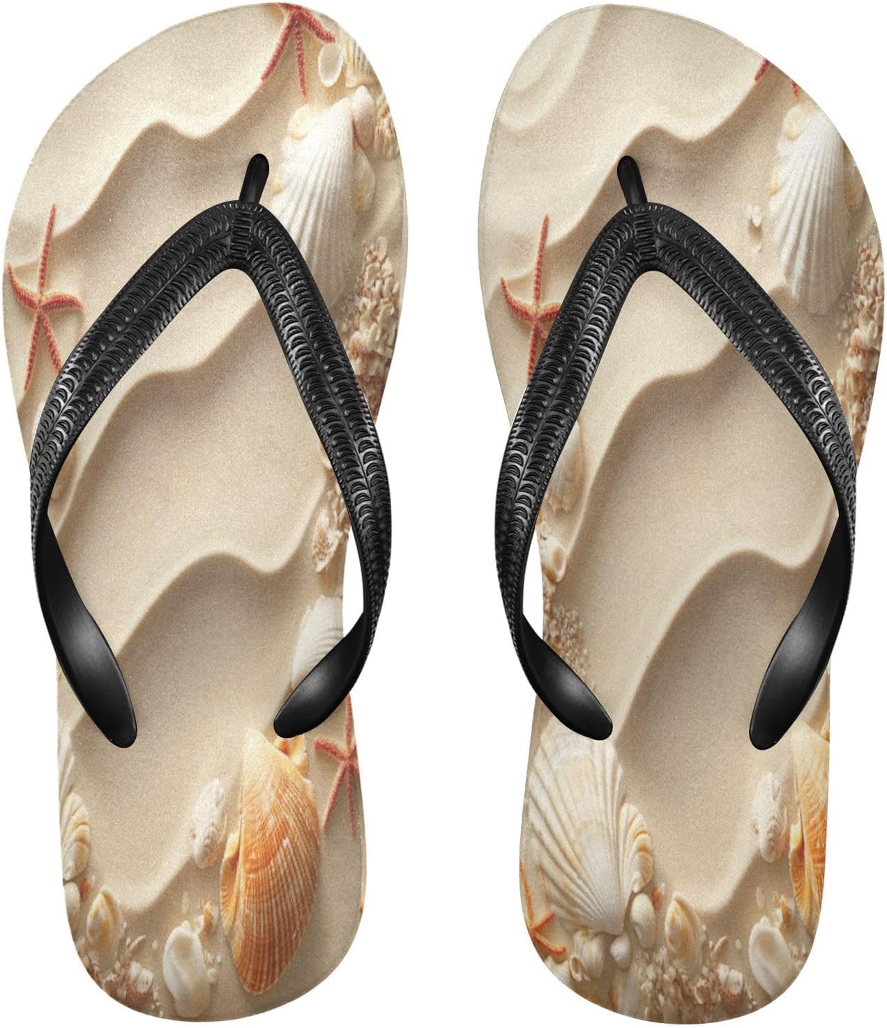 

Мужские пляжные шлепанцы Seashell с ремешком между пальцев, бежевого цвета, резиновые, противоскользящие, летние тапочки для ходьбы Sinestour