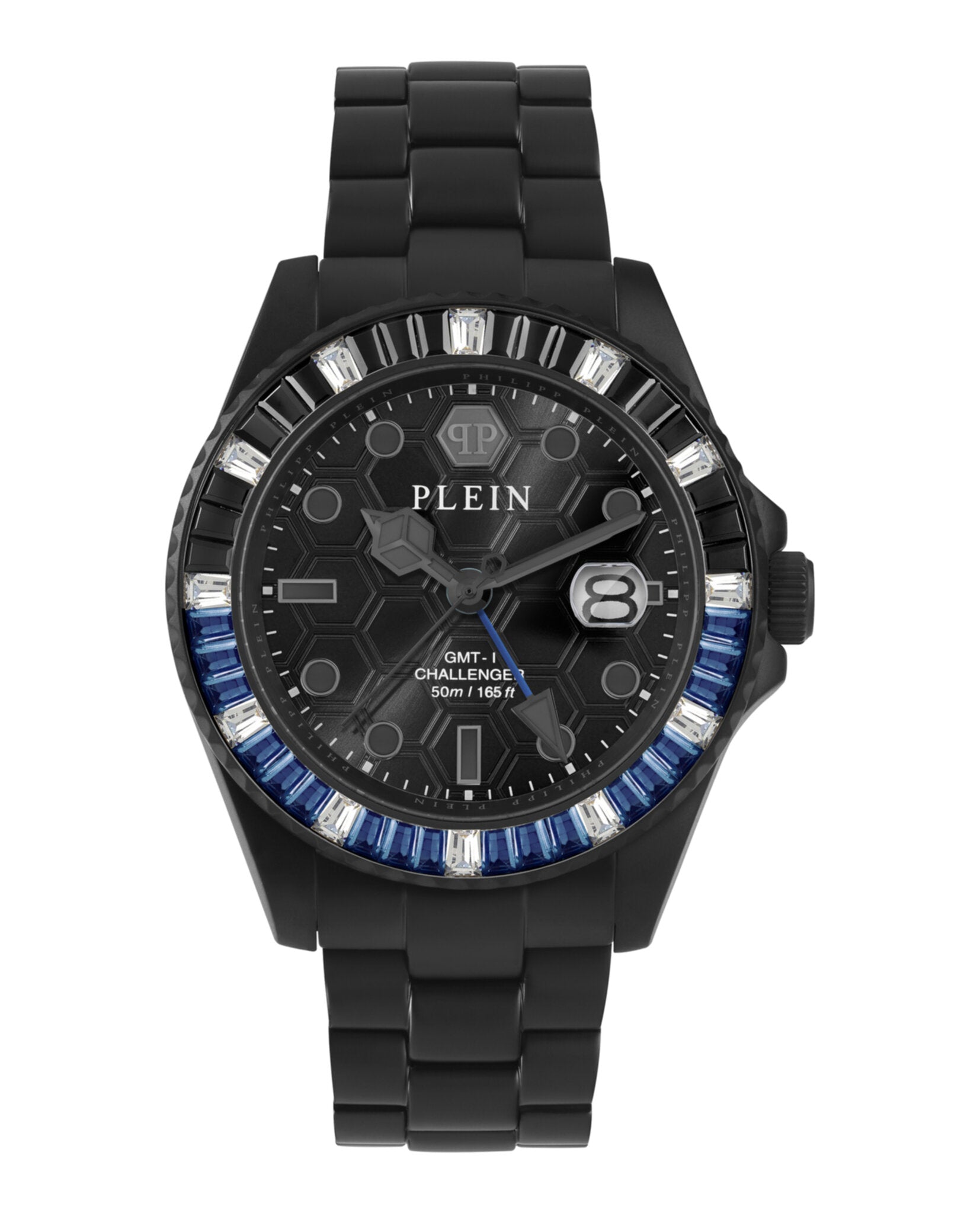 

Часы GMT-I Challenger Baguettes PHILIPP PLEIN, черный/черный/черный
