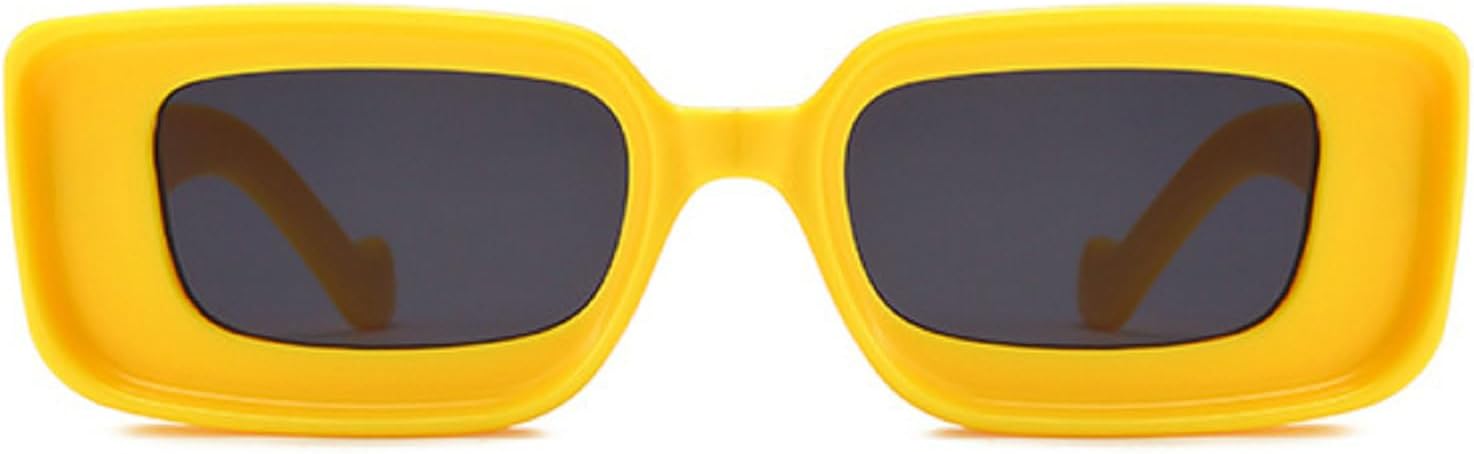 

Квадратные солнцезащитные очки для женщин и мужчин. Модные квадратные солнцезащитные очки в толстой оправе. Простые современные узкие солнцезащитные очки для женщин mincl, Yellow